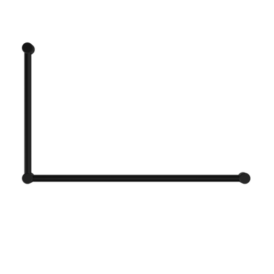 Nero Mecca Care 32mm Dda Grab Rail Set 90 Degree 600X1000mm Matte Black - Sydney Home Centre