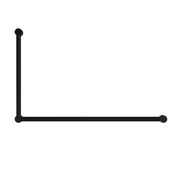 Nero Mecca Care 32mm Dda Grab Rail Set 90 Degree 600X1000mm Matte Black - Sydney Home Centre