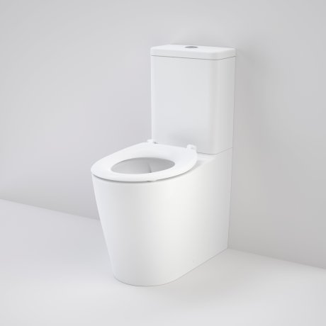 Caroma Care 660 Ambulant Cleanflush Easy Height BI Suite with Single Flap Seat White with GermGard® - Sydney Home Centre