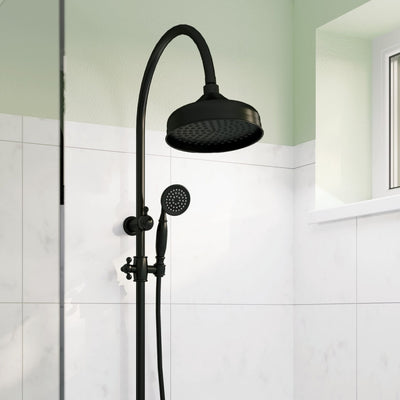 Fienza Lillian Twin Shower Matte Black