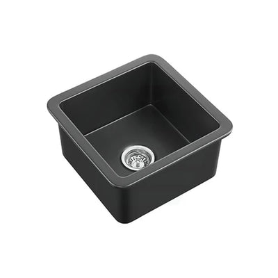 Ceto Camden Fireclay Square 457mm Top/undermount Sink Matte Black - Sydney Home Centre