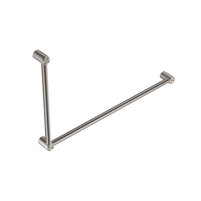 Nero Mecca Care 32mm Dda Grab Rail Set 90 Degree 600X1000mm Brushed Nickel - Sydney Home Centre