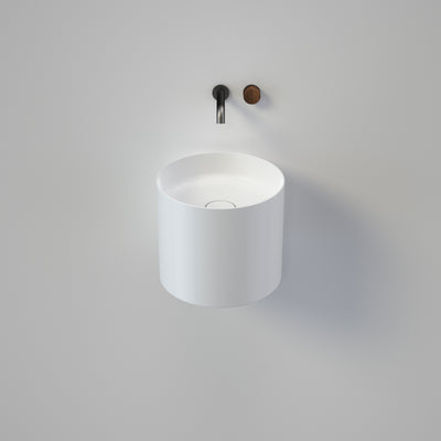 Caroma Elvire 400 Wall Basin No Tap Hole White - Sydney Home Centre