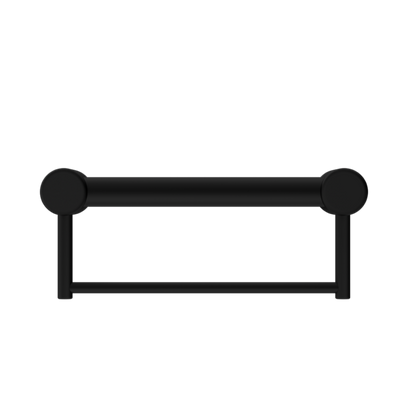 Nero Mecca Care 32mm Grab Rail With Towel Holder 300mm Matte Black - Sydney Home Centre