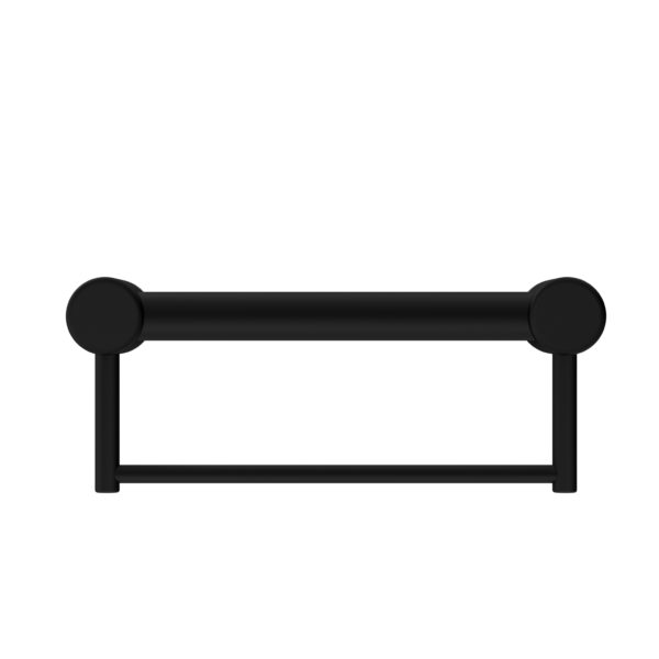 Nero Mecca Care 32mm Grab Rail With Towel Holder 300mm Matte Black - Sydney Home Centre