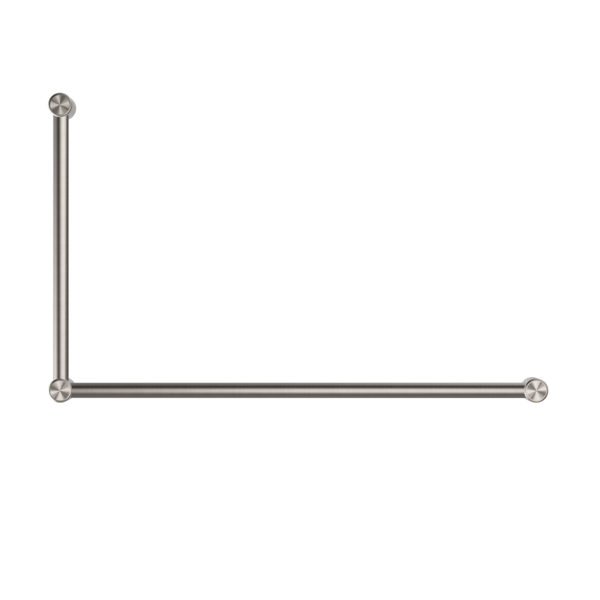 Nero Mecca Care 32mm Dda Grab Rail Set 90 Degree 600X1000mm Brushed Nickel - Sydney Home Centre