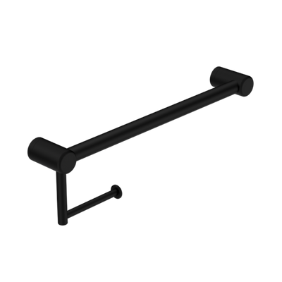 Nero Mecca Care 25mm Toilet Roll Rail 450mm Matte Black - Sydney Home Centre