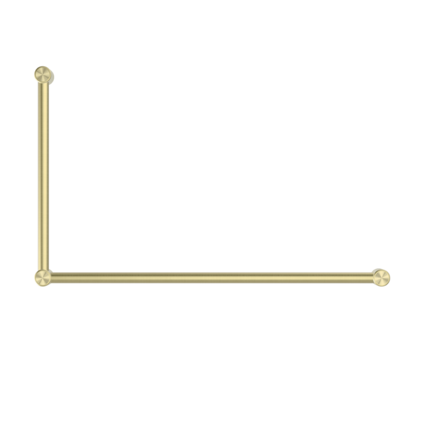 Nero Mecca Care 32mm Dda Grab Rail Set 90 Degree 600X1000mm Brushed Gold - Sydney Home Centre