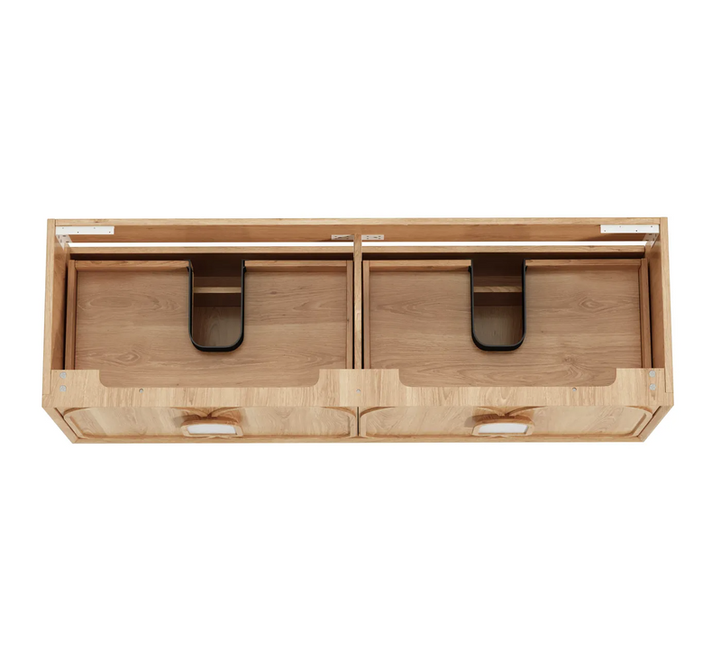 Otti Laguna 1500mm Vanity Natural American Oak (Cabinet Only) - Sydney Home Centre