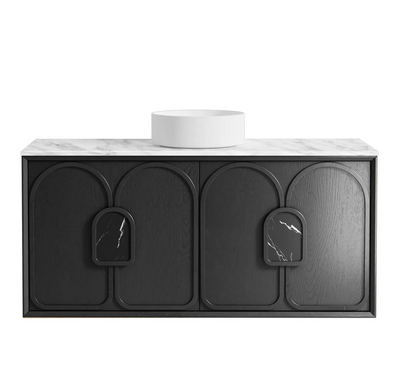 Otti Laguna 1200mm Vanity Black American Oak (Cabinet Only) - Sydney Home Centre