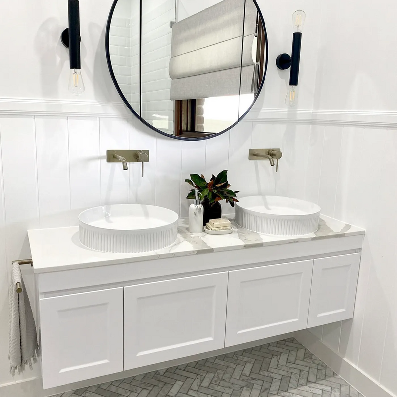 Otti Hampton Mark II 1500mm Wall Hung Vanity Matte White (Cabinet Only) - Sydney Home Centre