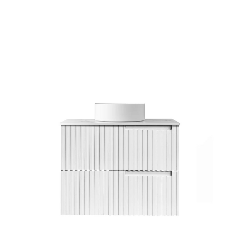 Otti Noosa 750mm Wall Hung Vanity Matte White (Cabinet Only) - Sydney Home Centre