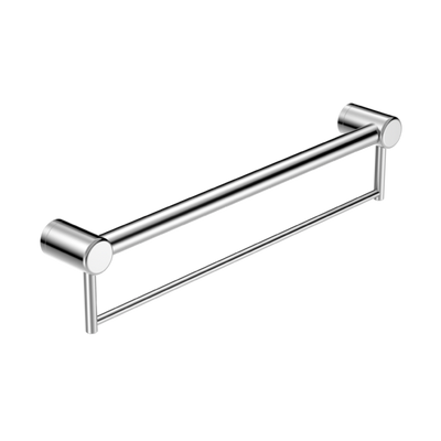 Nero Mecca Care 32mm Grab Rail With Towel Holder 600mm Chrome - Sydney Home Centre