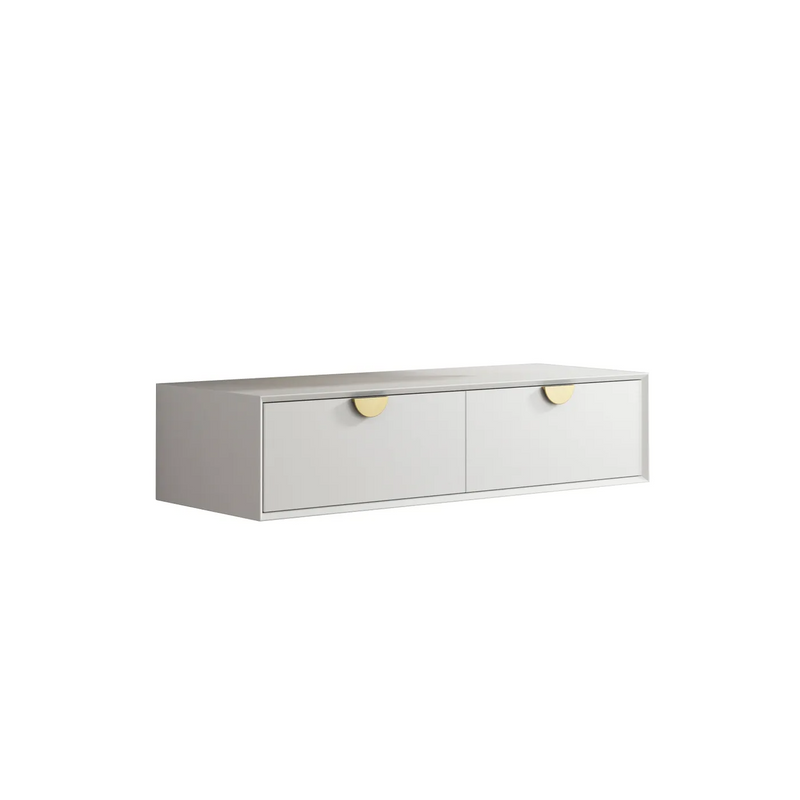 Otti Moonlight 1200mm Wall Hung Cabinet Satin White - Sydney Home Centre