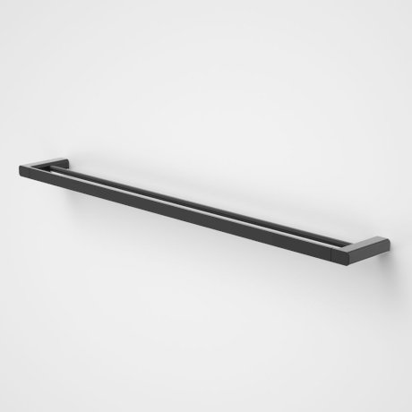 Caroma Luna Double Towel Rail 930mm Black - Sydney Home Centre