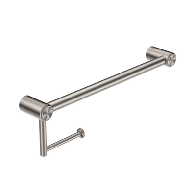 Nero Mecca Care 25mm Toilet Roll Rail 450mm Brushed Nickel - Sydney Home Centre