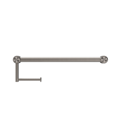 Nero Mecca Care 25mm Toilet Roll Rail 450mm Brushed Nickel - Sydney Home Centre