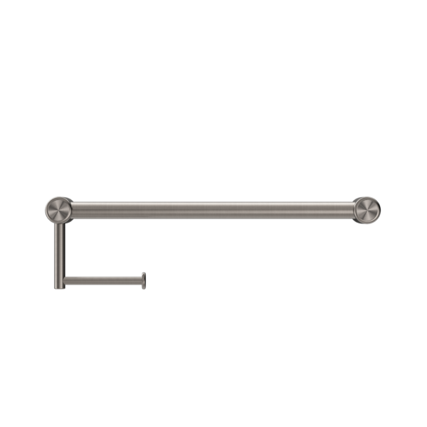 Nero Mecca Care 25mm Toilet Roll Rail 450mm Brushed Nickel - Sydney Home Centre