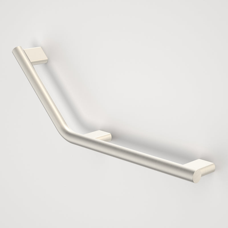 Caroma Opal Support Rail 135 Degree Right Hand Angled - Brushed Nickel - Sydney Home Centre