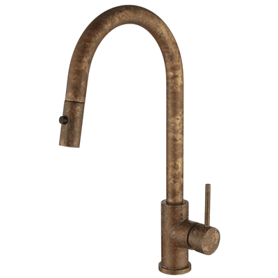 Bella Vista Mica LVB Pull-Out Sink Mixer Living Brass - Sydney Home Centre