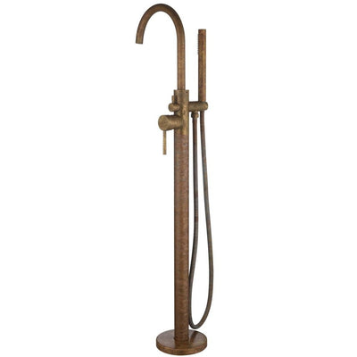 Bella Vista Mica LVB Freestanding Bath Mixer With Hand Shower Living Brass - Sydney Home Centre