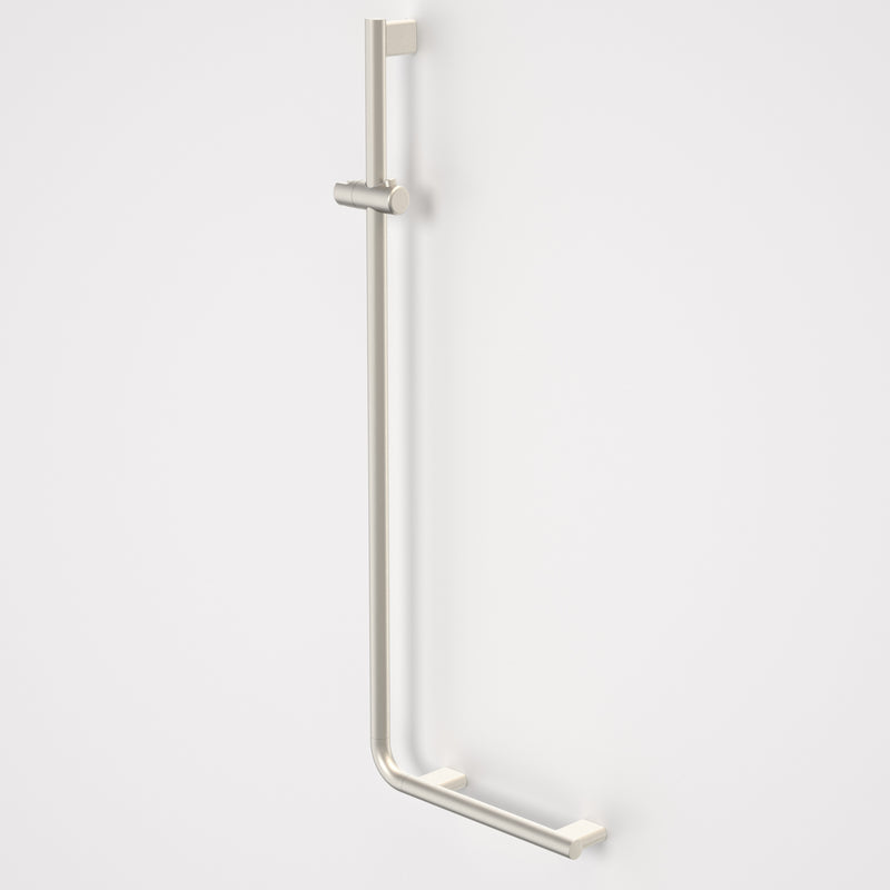 Caroma Opal Support Shower Rail 90 Degree Angled Brushed Nickel - Sydney Home Centre