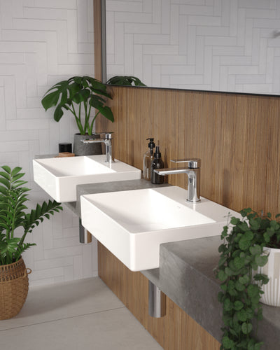 Caroma Urbane II Semi Recessed Basin 1 Tap Hole - Sydney Home Centre