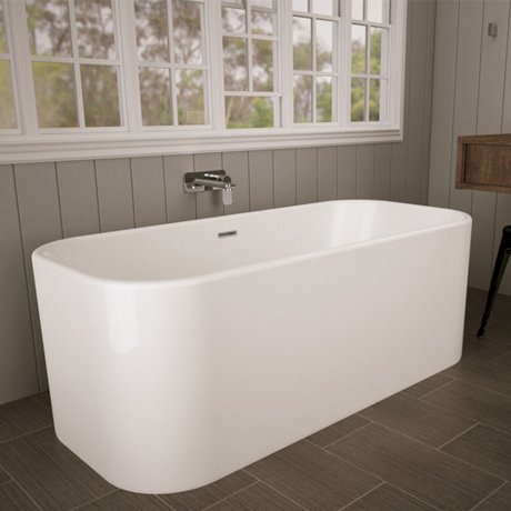 Caroma Luna 1400mm Freestanding Bath Gloss White - Sydney Home Centre