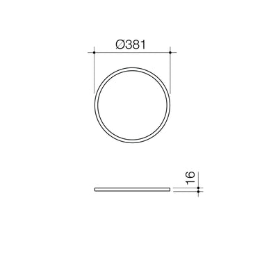 Caroma Liano II 400mm Round Basin Dress Ring Chrome - Sydney Home Centre