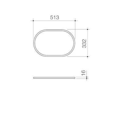 Caroma Liano II 530mm Pill Basin Dress Ring PVD Brushed Nickel - Sydney Home Centre