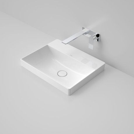 Caroma Urbane II Inset Basin 500mm x 400mm x 187mm White (0 Tap Hole) - Sydney Home Centre