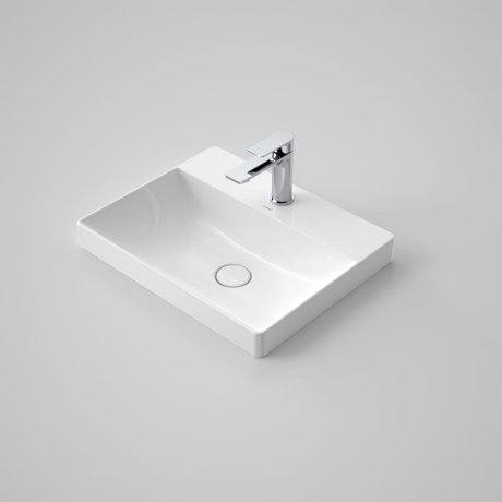 Caroma Urbane II Inset Basin 500mm x 400mm x 187mm White (1 Tap Hole) - Sydney Home Centre