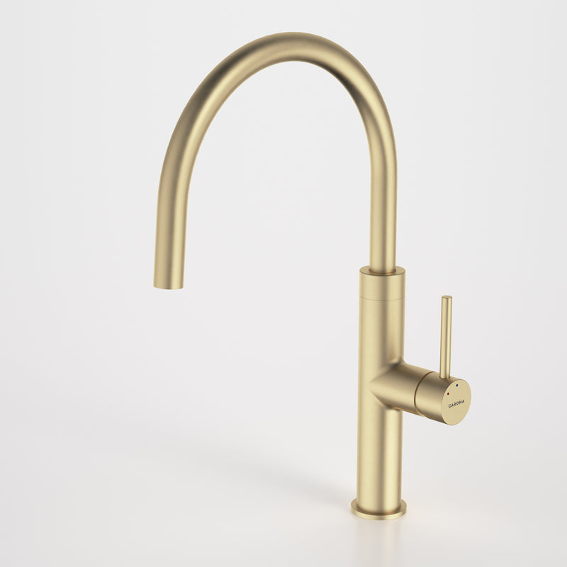 Caroma Liano II Sink Mixer Brushed Brass - Lead Free - Sydney Home Centre