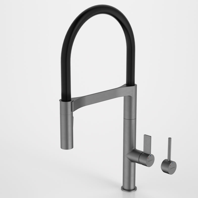 Caroma Liano II Pull Down Sink Mixer with Dual Spray Gunmetal - Sydney Home Centre