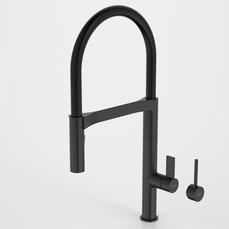 Caroma Liano II Pull Down Sink Mixer with Dual Spray Matte Black - Sydney Home Centre