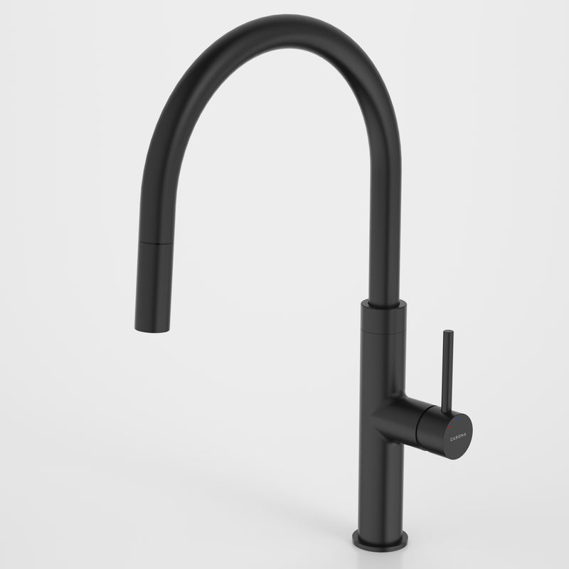 Caroma Liano II Pull Out Sink Mixer Matte Black - Sydney Home Centre