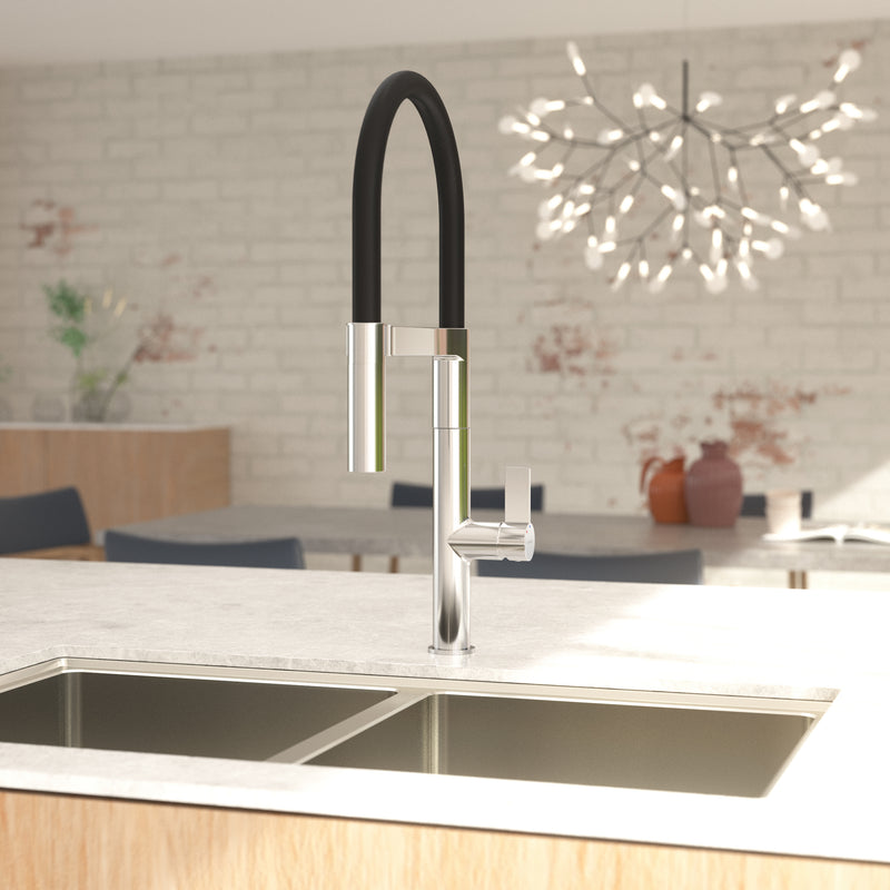Caroma Liano II Pull Down Sink Mixer with Dual Spray Chrome - Sydney Home Centre