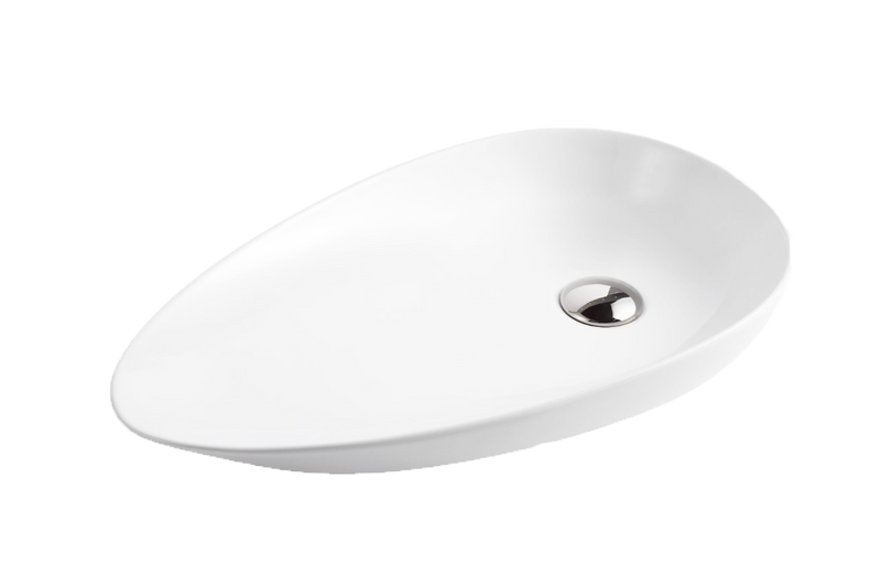 Viva ABS 569 Unique 580mm Ceramic Above Counter Basin Matte White - Sydney Home Centre