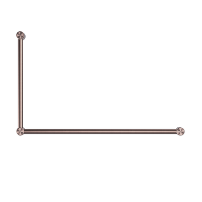 Nero Mecca Care 32mm Dda Grab Rail Set 90 Degree 600X1000mm Brushed Bronze - Sydney Home Centre