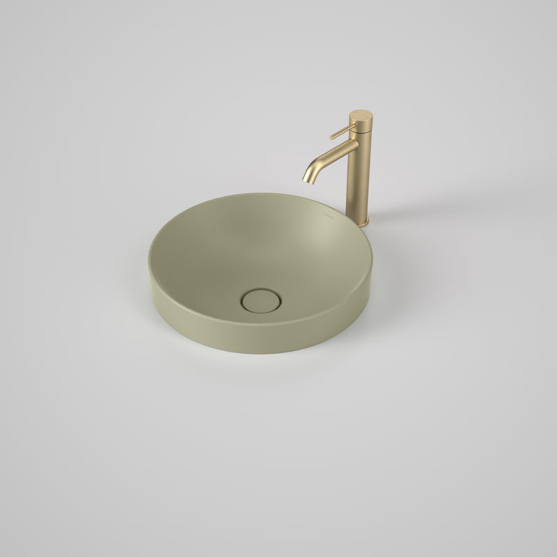 Caroma Liano II 400mm Round Inset Basin Matte Green (Special Order) - Sydney Home Centre