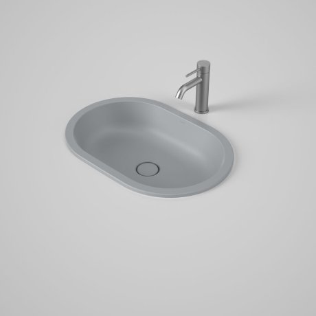 Caroma Liano II 580mm Pill Under/Over Counter Basin Matte Grey (Special Order) - Sydney Home Centre