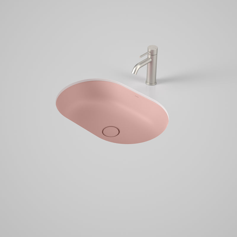 Caroma Liano II 580mm Pill Under/Over Counter Basin Matte Pink (Special Order) - Sydney Home Centre