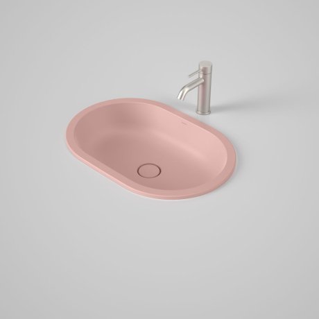 Caroma Liano II 580mm Pill Under/Over Counter Basin Matte Pink (Special Order) - Sydney Home Centre