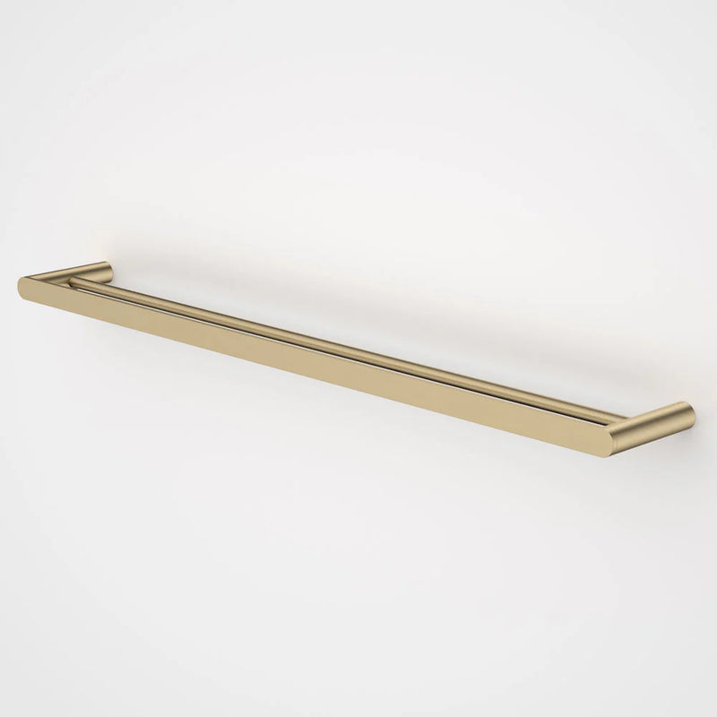Caroma Urbane II 825mm Double Towel Rail Brushed Brass - Sydney Home Centre