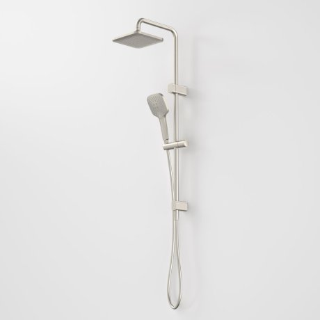 Caroma Luna Multifunction Rail Shower with Overhead Brushed Nickel - Sydney Home Centre