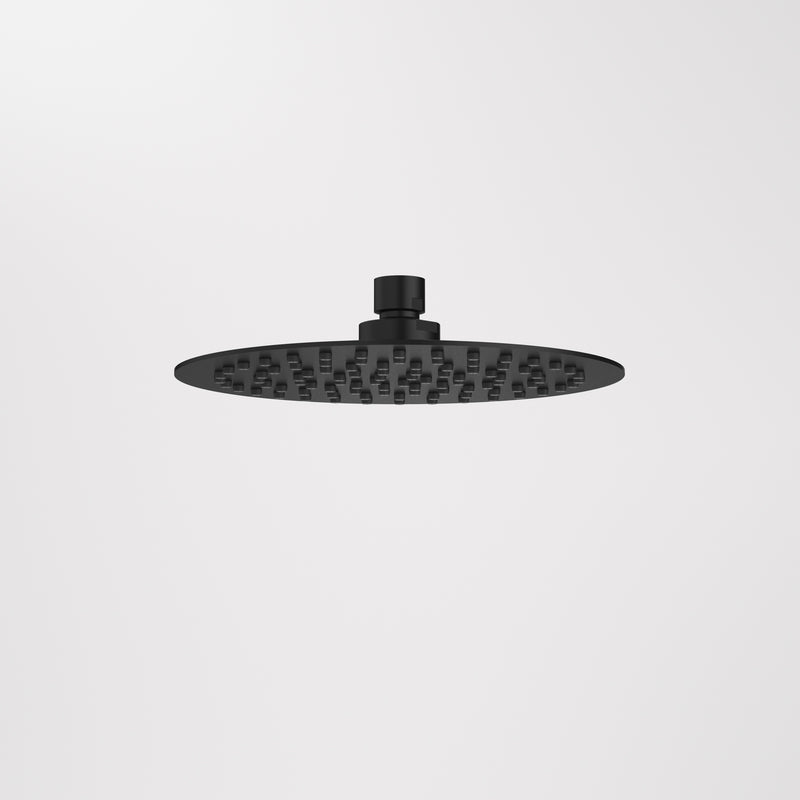 Caroma Urbane II 200mm Round Rain Shower Matte Black 4Star - Sydney Home Centre