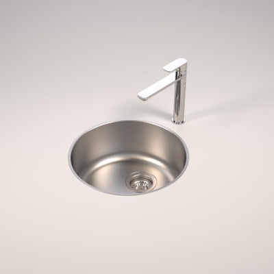 Caroma Luna Round Bowl U/M & O/M Sink Stainless Steel - Sydney Home Centre