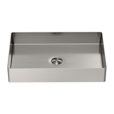 Nero Rectangle Stainless Steel Basin Brushed Nickel - Sydney Home Centre