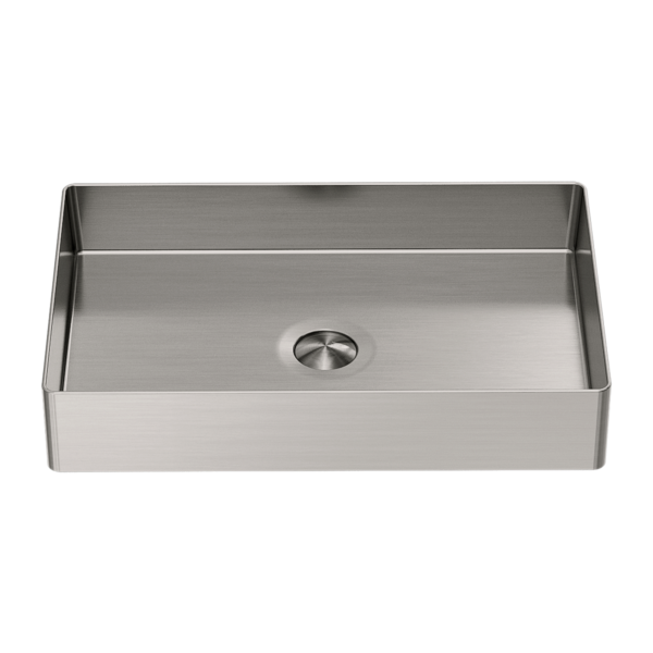 Nero Rectangle Stainless Steel Basin Brushed Nickel - Sydney Home Centre