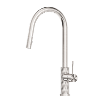 Nero Opal Pull Out Sink Mixer With Vegie Spray Function Brushed Nickel - Sydney Home Centre